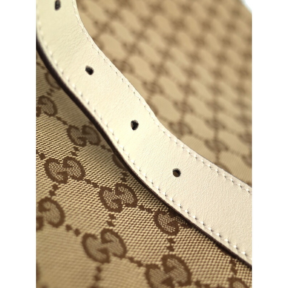 Gucci beige ebony GG canvas crossbody bag Brown - Picture 7 of 9